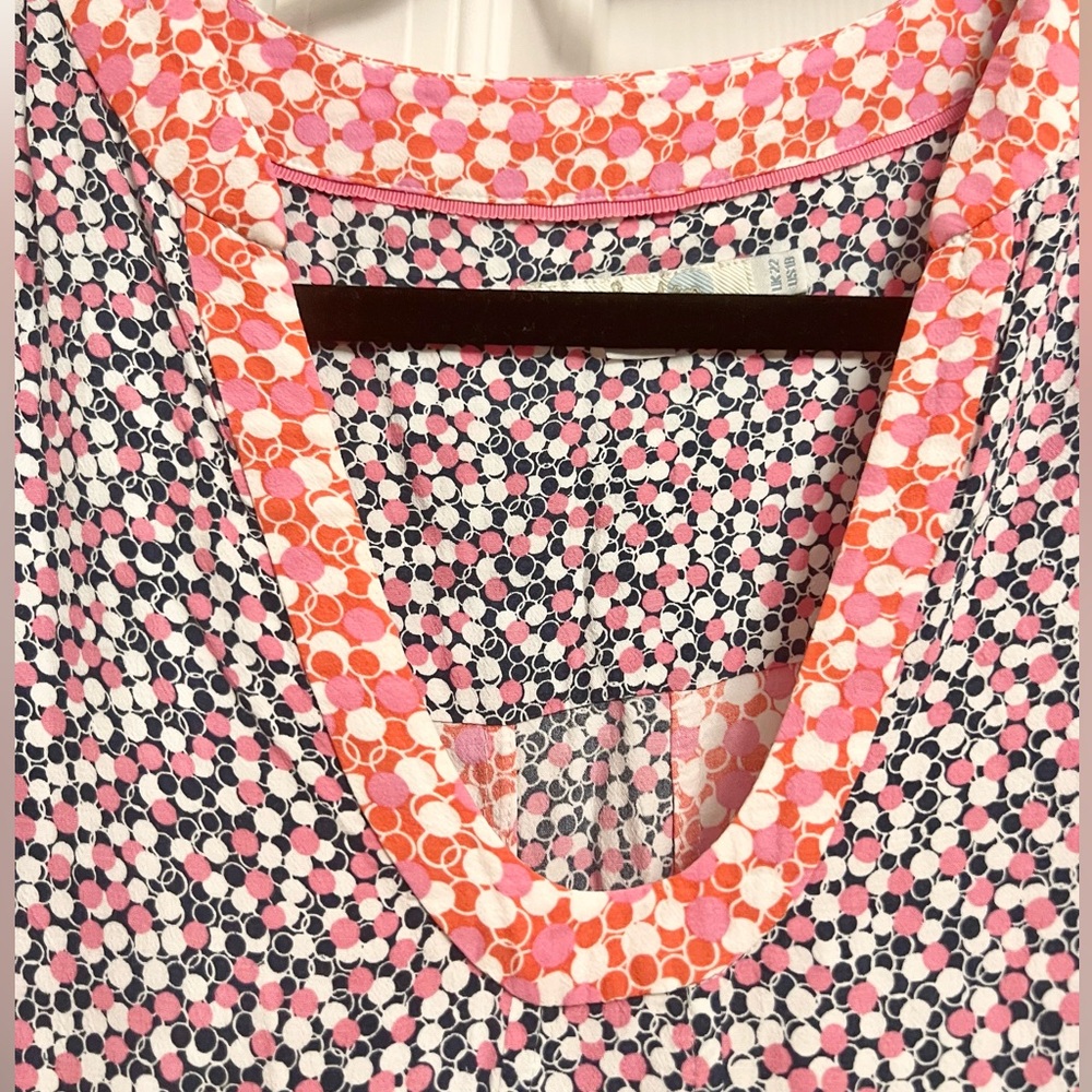 Boden Size 18 Mollie top in “Melon Crush Bloomsbury Spot” Print - Picture 9 of 14